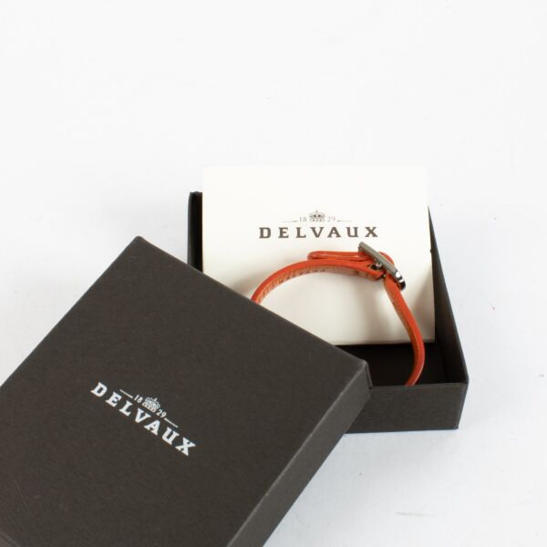 Delvaux Sunrise Leather Simple Bracelet