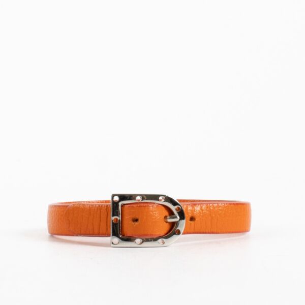 Delvaux Sunrise leather Simple bracelet with silver-tone hardware at Labellov.com