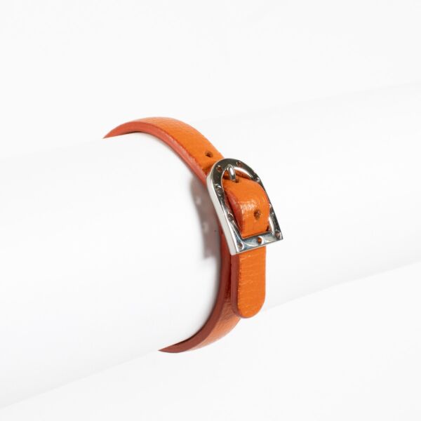 Delvaux Sunrise leather Simple bracelet with silver-tone hardware at Labellov.com