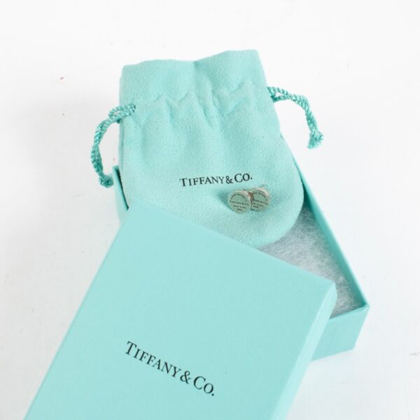 Tiffany & Co. Silver Return to Tiffany Tag Earrings