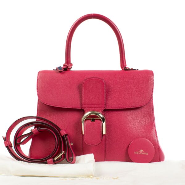 Delvaux Rose Indien Sellier Brillant MM Bag