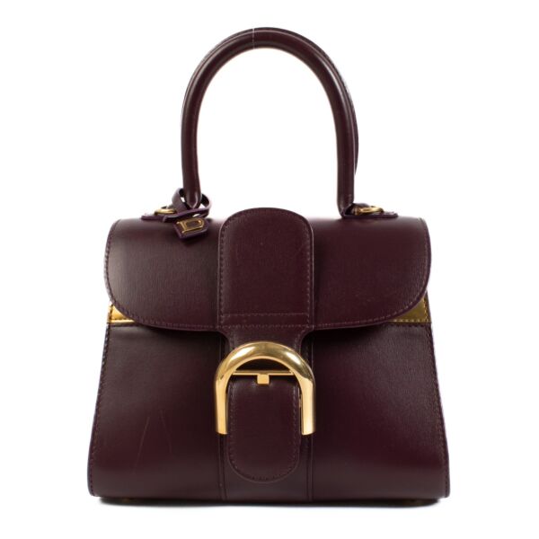 Delvaux Purple/Gold Box Calf Brillant Mini