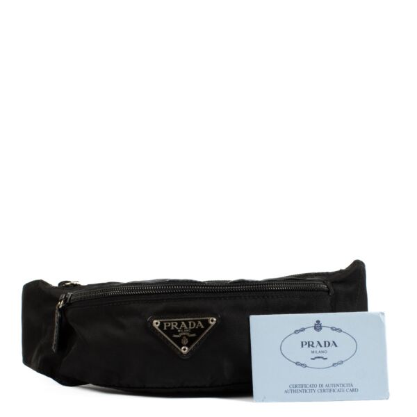 Prada Black Nylon Belt Bag