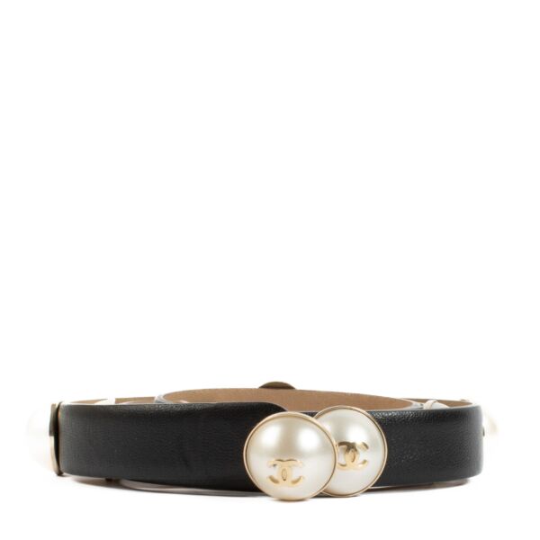Chanel 13S Black Pearl Belt - size 85