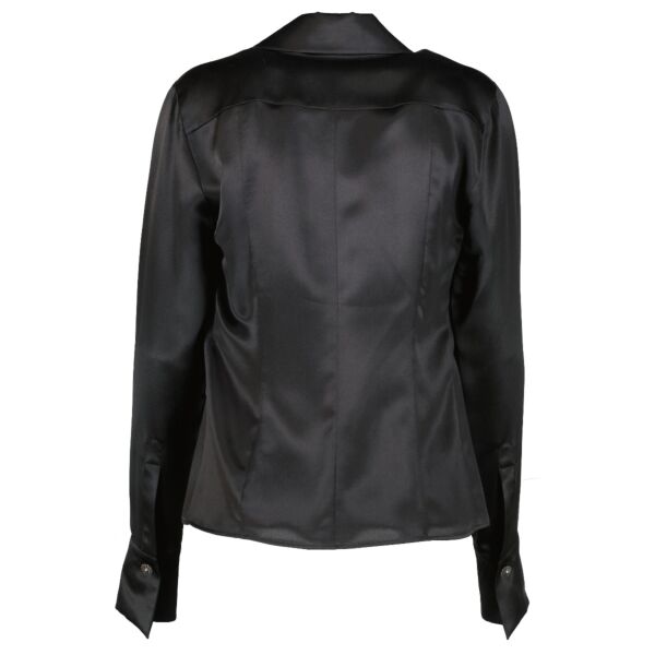 Chanel Black Silk Blouse - FR38