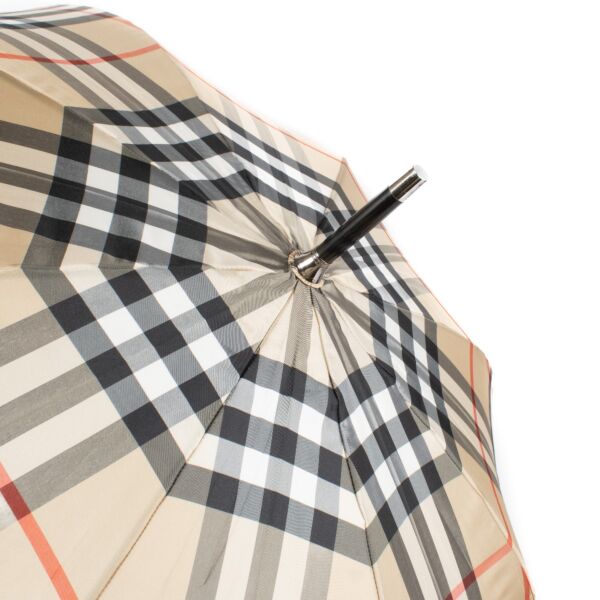 Burberry Beige Check Umbrella
