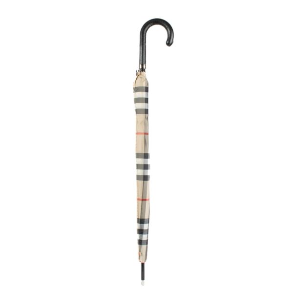 Burberry Beige Check Umbrella