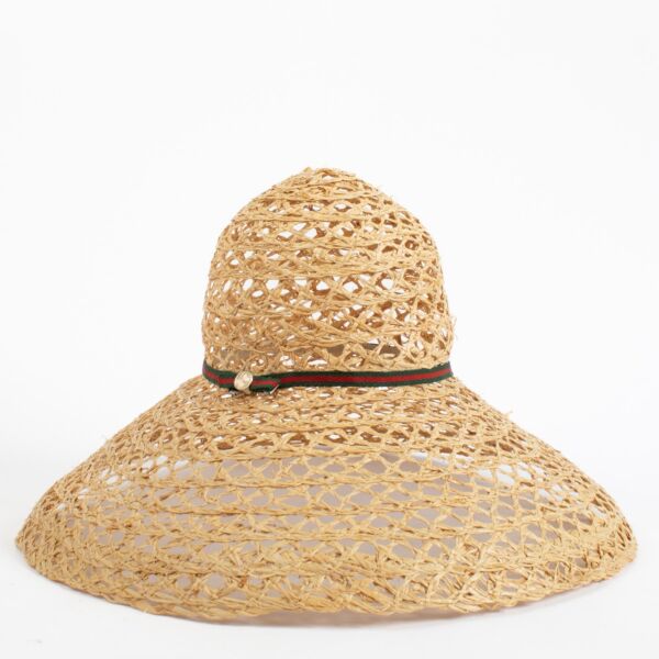 Gucci Beige Straw Hat