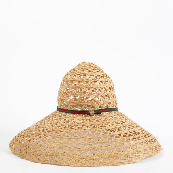 Gucci Beige Straw Hat
