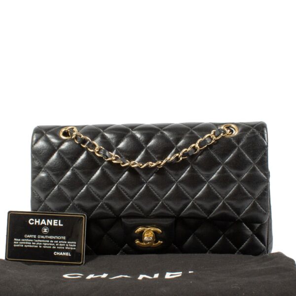 Chanel Black Lambskin Medium Classic 11.12 Bag