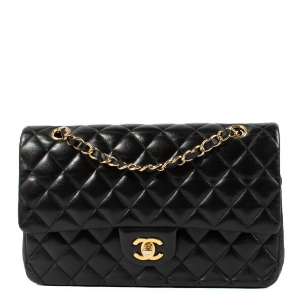 Chanel Black Lambskin Medium Classic 11.12 Bag