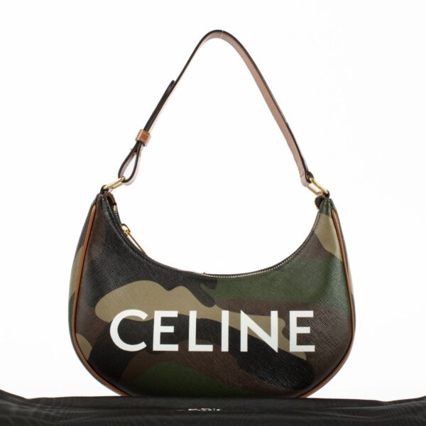 Celine Khaki Camouflage Ava Shoulder Bag