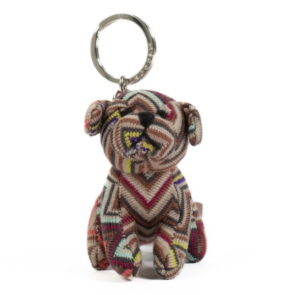 Missoni Zigzag Dog Keychain Bag Charm