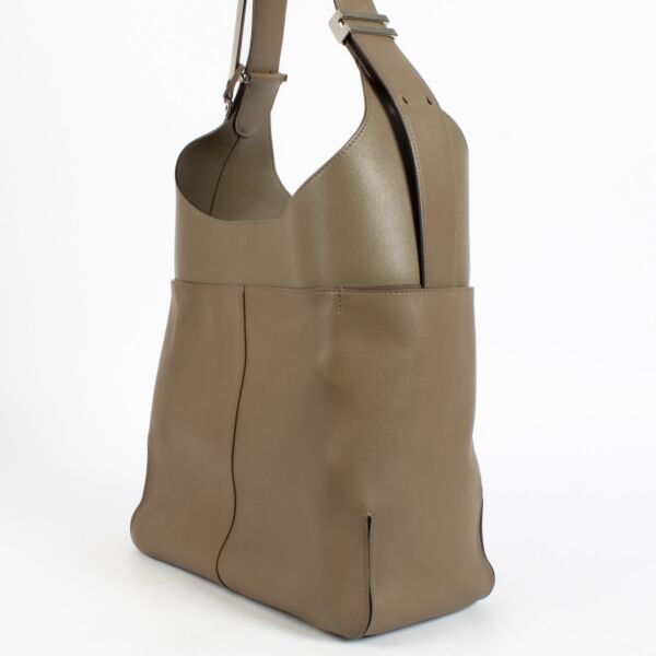 Delvaux Taupe Zele Calf So Cool Bag