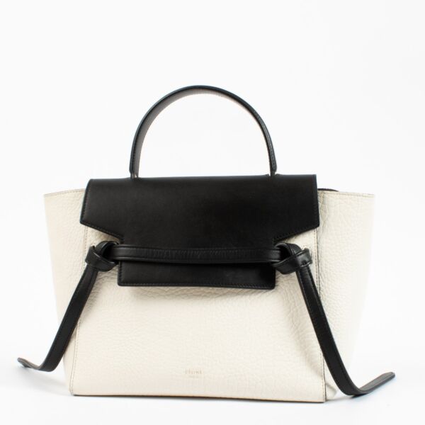 Authentic secondhand Celine Bi-Color Micro Belt Bag Top Handle on Labellov.com