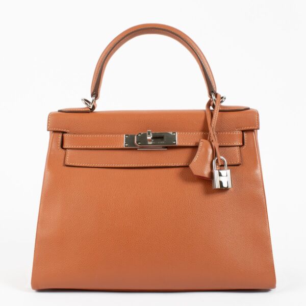 Hermès Kelly 28 Verso Blush/Rose Jaipur Evercolor PHW