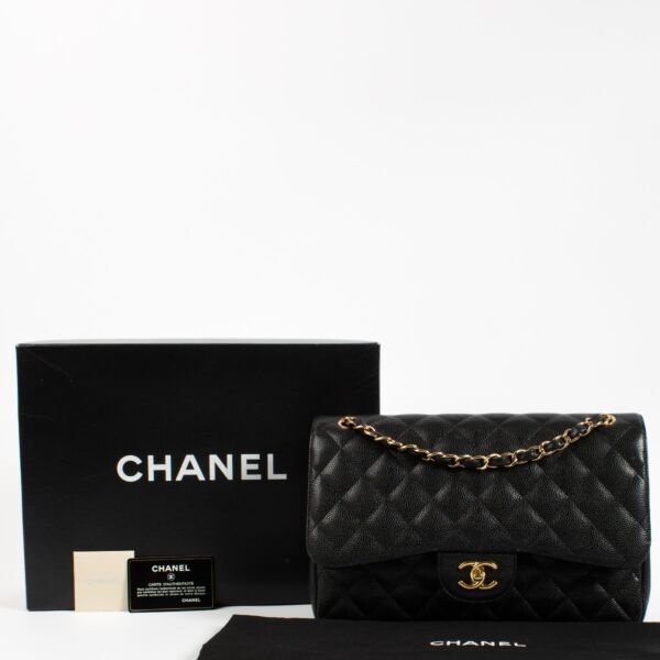 Chanel Black Caviar Large Classic Flap Bag