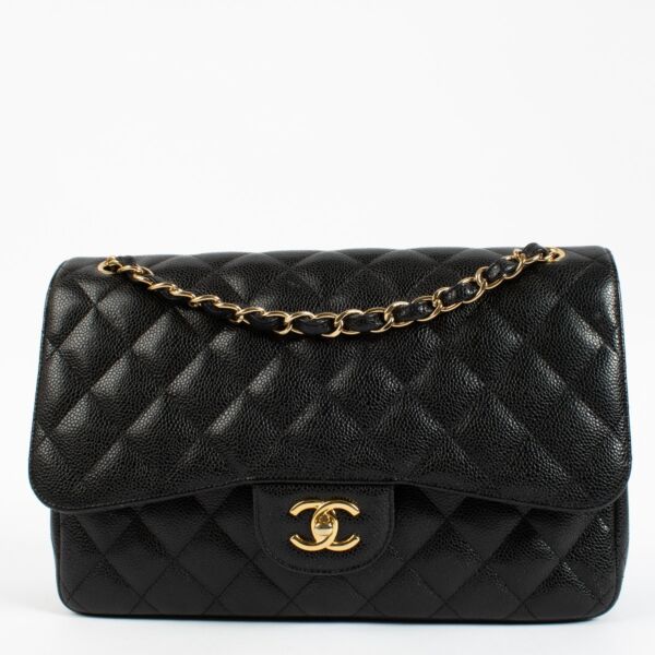 Chanel Black Caviar Large Classic Flap Bag