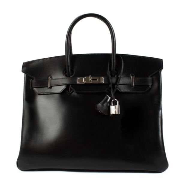 Hermès Birkin 35 Verso Black/Ebene Box PHW