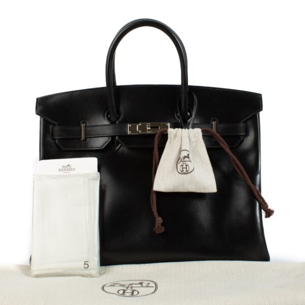 Hermès Birkin 35 Verso Black/Ebene Box PHW