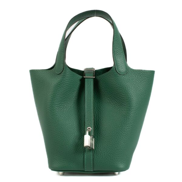 Hermès Vert Moyen Picotin 18 on www.labellov.com