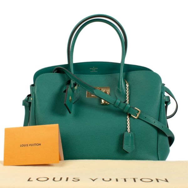 Louis Vuitton Emeraude Green Leather Milla MM Bag