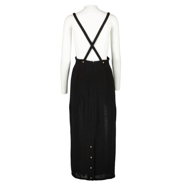 Chanel Black 93A Wool Dress - Size 38