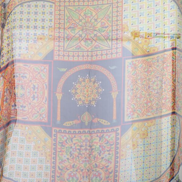 Hermès Multicolor Byzantium Mousseline 140 Scarf