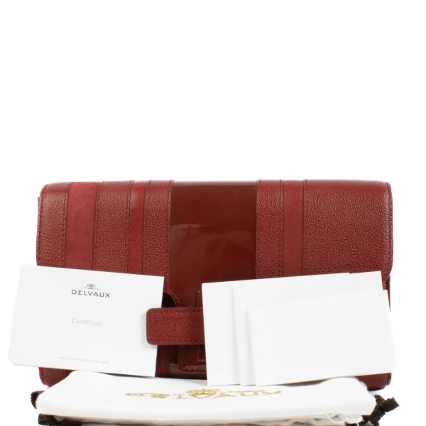 Delvaux Rouge de Pourpre Camaieux Simplissime Wallet
