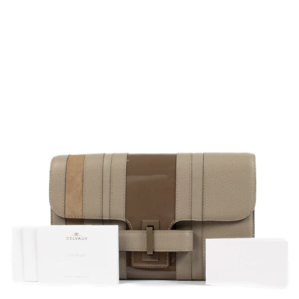 Delvaux Tourterelle Camaieux Simplissime Wallet