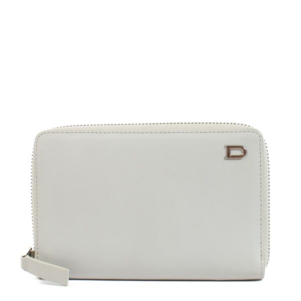 Delvaux Lin Polo Signature Daily Zip Around Wallet