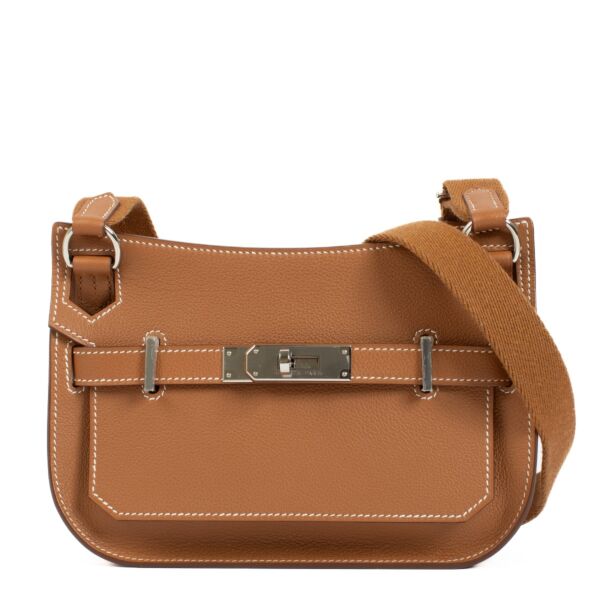 Hermès Jypsiere Mini Gold Evercolor PHW