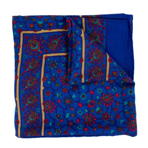 Hermès Blue Tabriz 140 Shawl