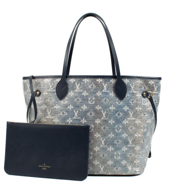 Louis Vuitton Blue Denim Monogram Jacquard Neverfull MM