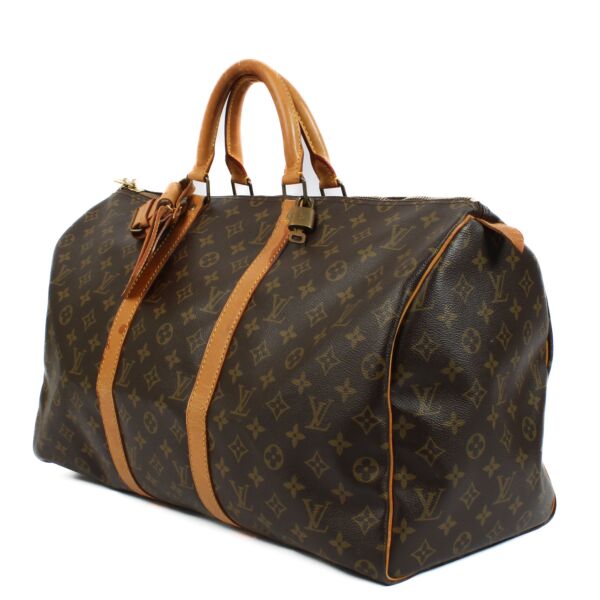 Louis Vuitton Monogram Keepall 50 Travel Bag