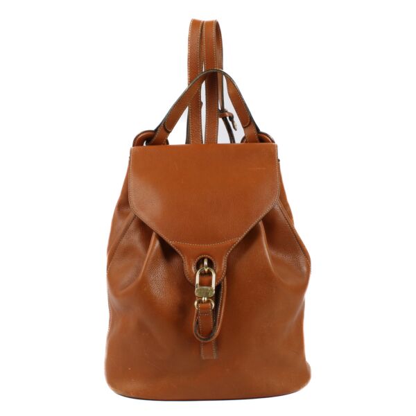 Delvaux Camel Soleil Backpack