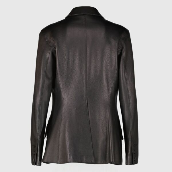 Hermès Black Leather Jacket - Size FR40