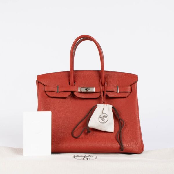 Hermès Birkin 35 Vermillon Togo PHW