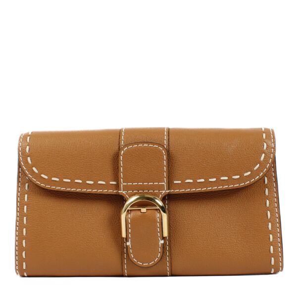 Delvaux Vegetal Rodeo Calf Surpiqué Brillant Chain Wallet