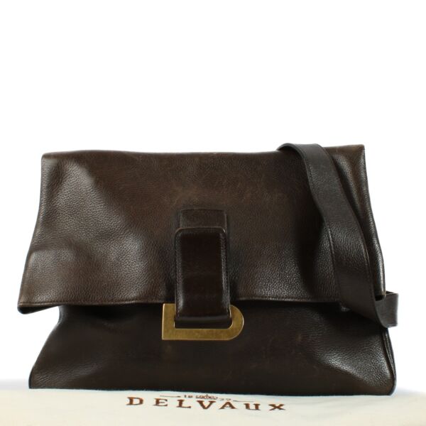 Delvaux Brown Relais Crossbody Bag