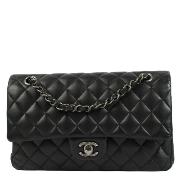 Chanel Black Ruthenium Medium Classic 11.12 Bag