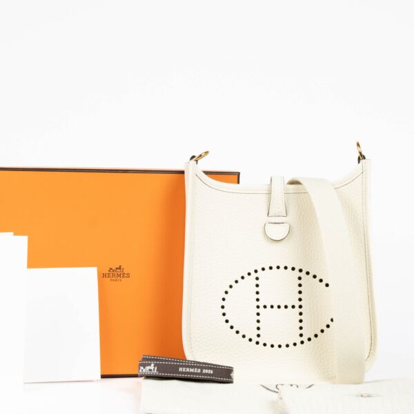 Hermès Evelyne 16 Craie Clemence GHW 