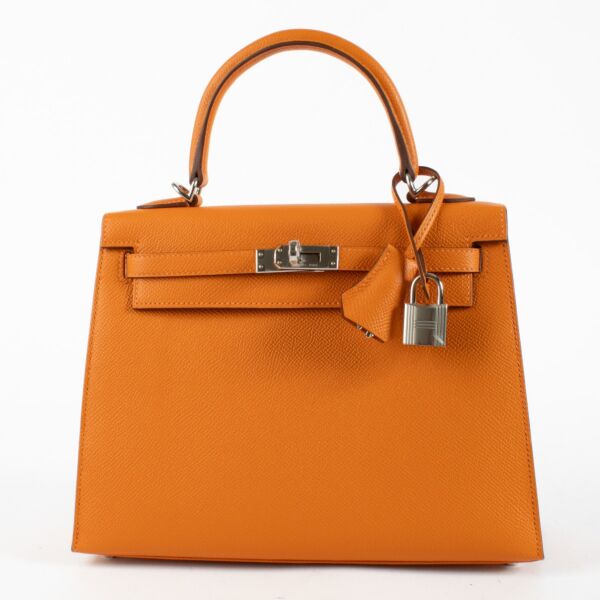 Hermès Kelly 25 Orange Epsom PHW