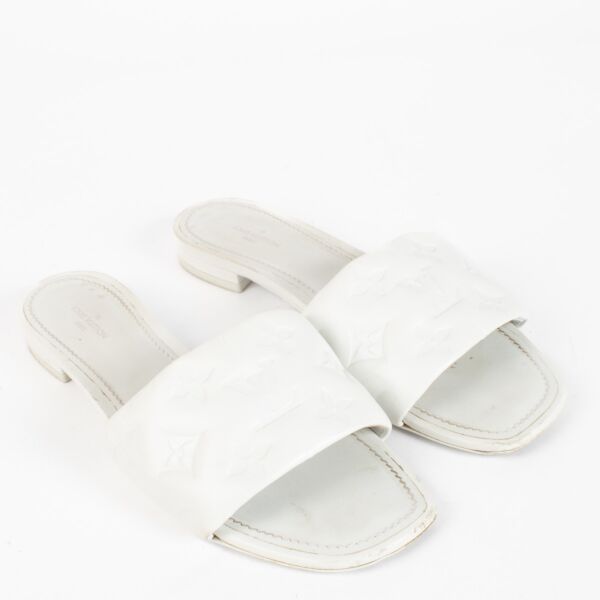 Louis Vuitton White Sandals - Size 38