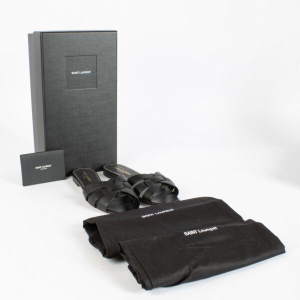 Saint Laurent Black Sandals - Size 37 1/2