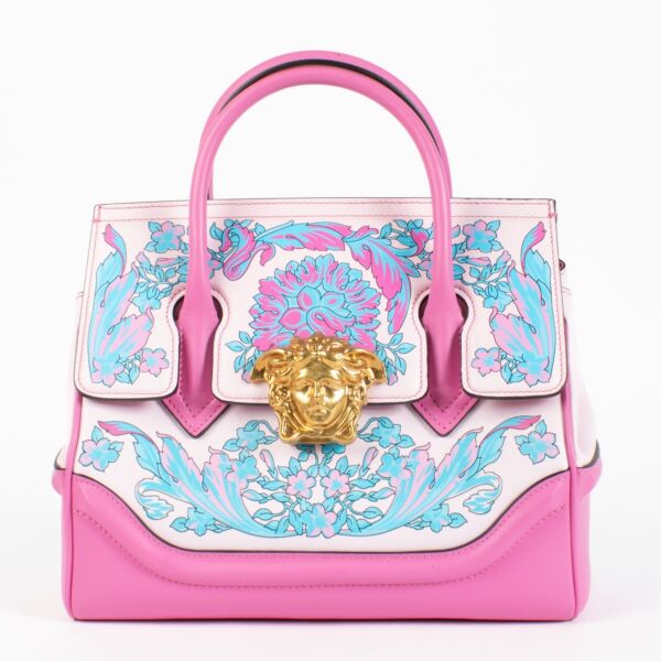 Versace Pink Barocco Medium Palazzo Empire Bag