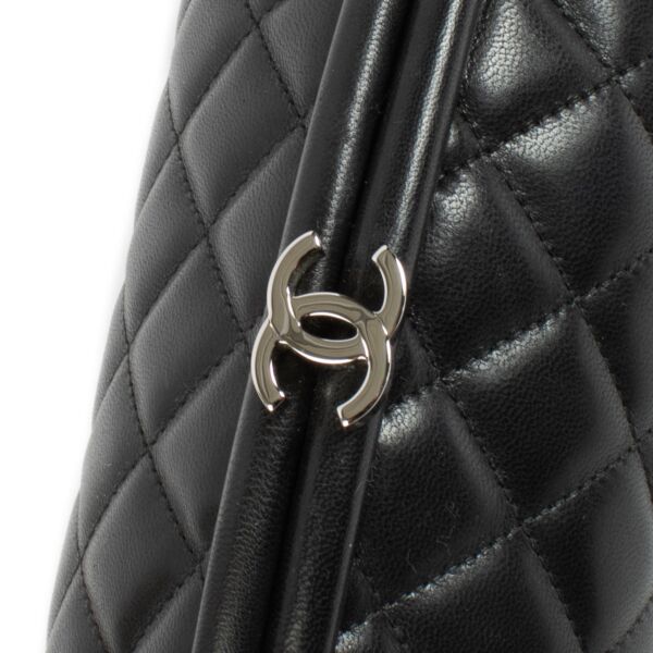 Chanel Black Timeless Kisslock Clutch