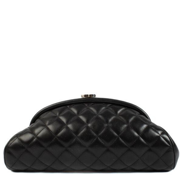 Chanel Black Timeless Kisslock Clutch