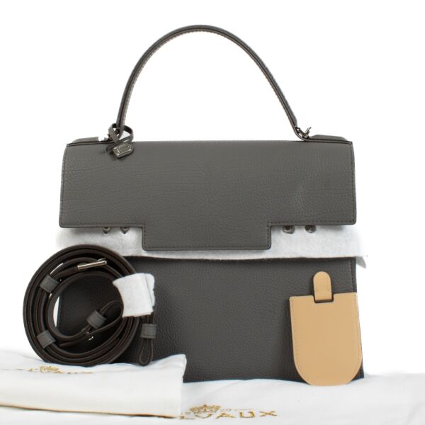 Delvaux Stone Crispy Calf Tempête MM