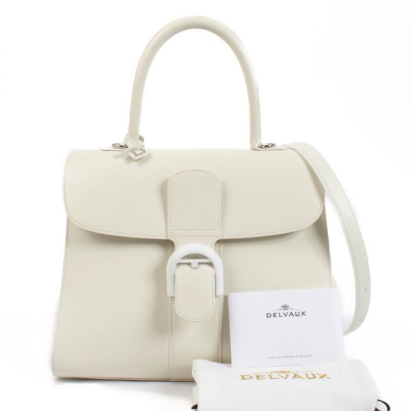 Delvaux Ivory Box Calf Brillant MM